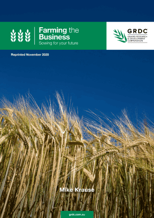 Farming the Business manual cover - the GRDC farm business management manual by Mike Krause