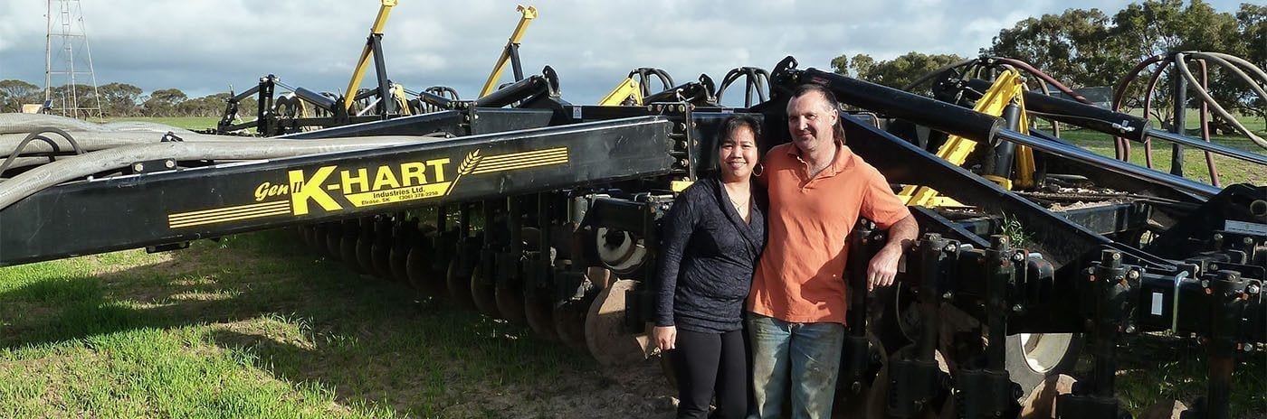 Australian farming family on their property - building the farm around what the family does best